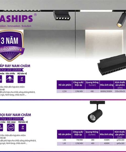 Đèn rọi ray nam châm 7W L35 2 den-roi-ray-nam-cham