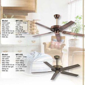 Quạt trần đèn Mountain Fan MF5-12J 5 quat-tran-mountain-fan-mf5-9q