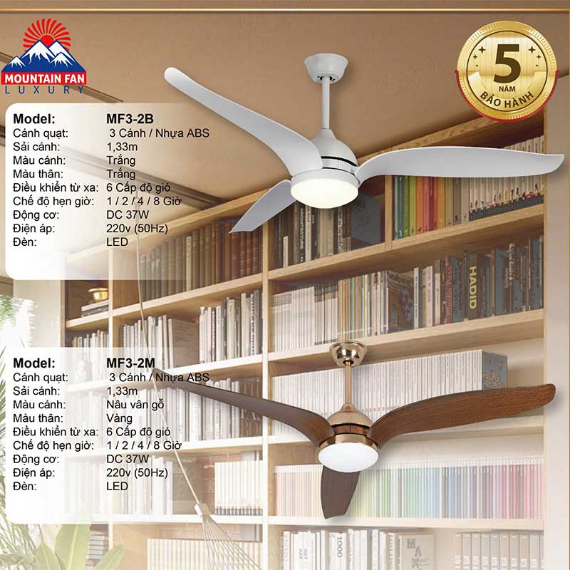 Quạt trần đèn Mountain Fan MF5-1H 3 quat-tran-den-mountain-fan-mf3-3b-2