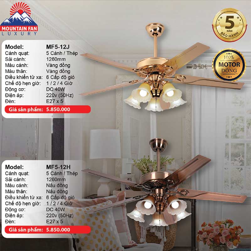 Quạt trần đèn Mountain Fan MF5-12H 2 quat-tran-den-mountain-fan-mf5-12h