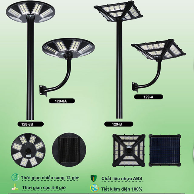 Đèn sân vườn năng lượng mặt trời 128-8B 5 den-san-vuon-nang-luong-mat-troi