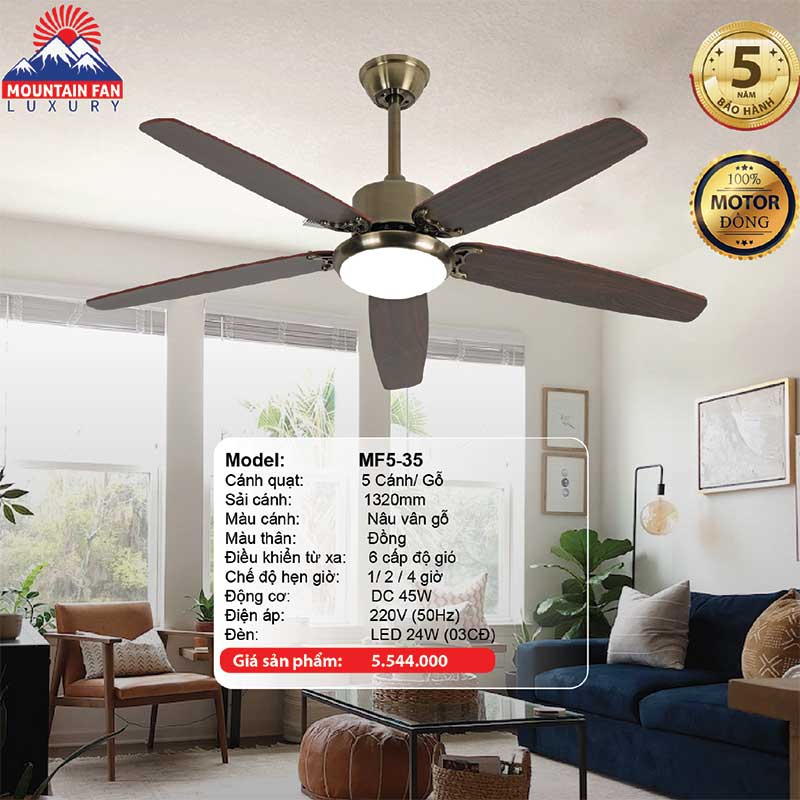 Quạt trần đèn Mountain Fan MF5-35 1 quat-tran-den-mountain-fan-mf5-35