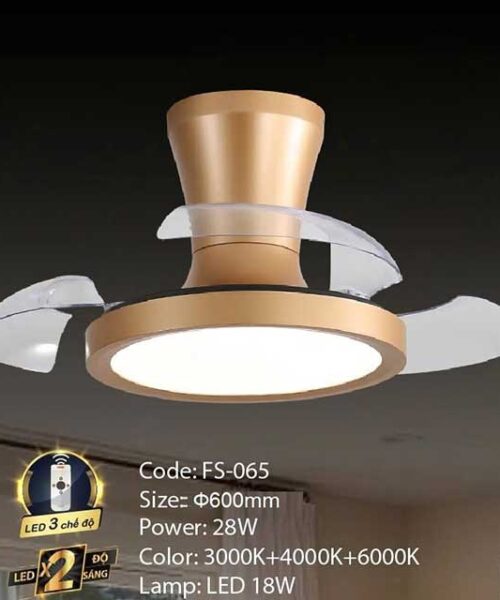 Quạt trần gắn đèn FS-066 2 quat-tran-gan-den-fs-065