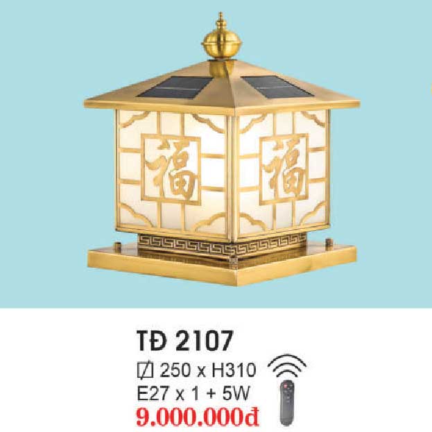 Đèn Trụ Cổng năng lượng mặt trời TĐ 2111 3 den-tru-cong-dong-nang-luong-mat-troi-td-2107