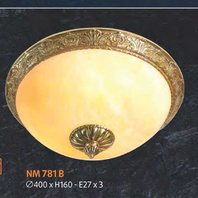 Đèn mâm ốp trần đồng chao đá NM 782 B 4 den-mam-op-tran-dong-chao-da-nm-781-b
