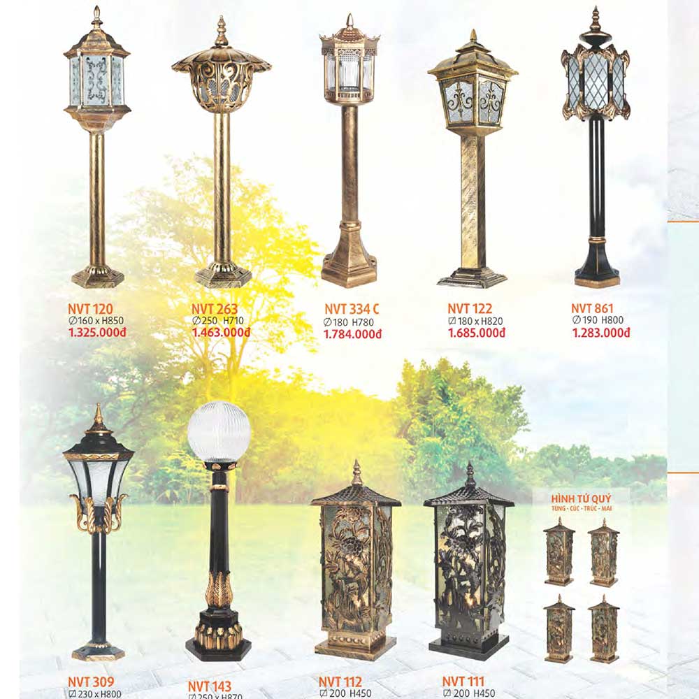 Đèn trụ sân vườn NVT 230 A 3 den-quang-truong-chao-kinh