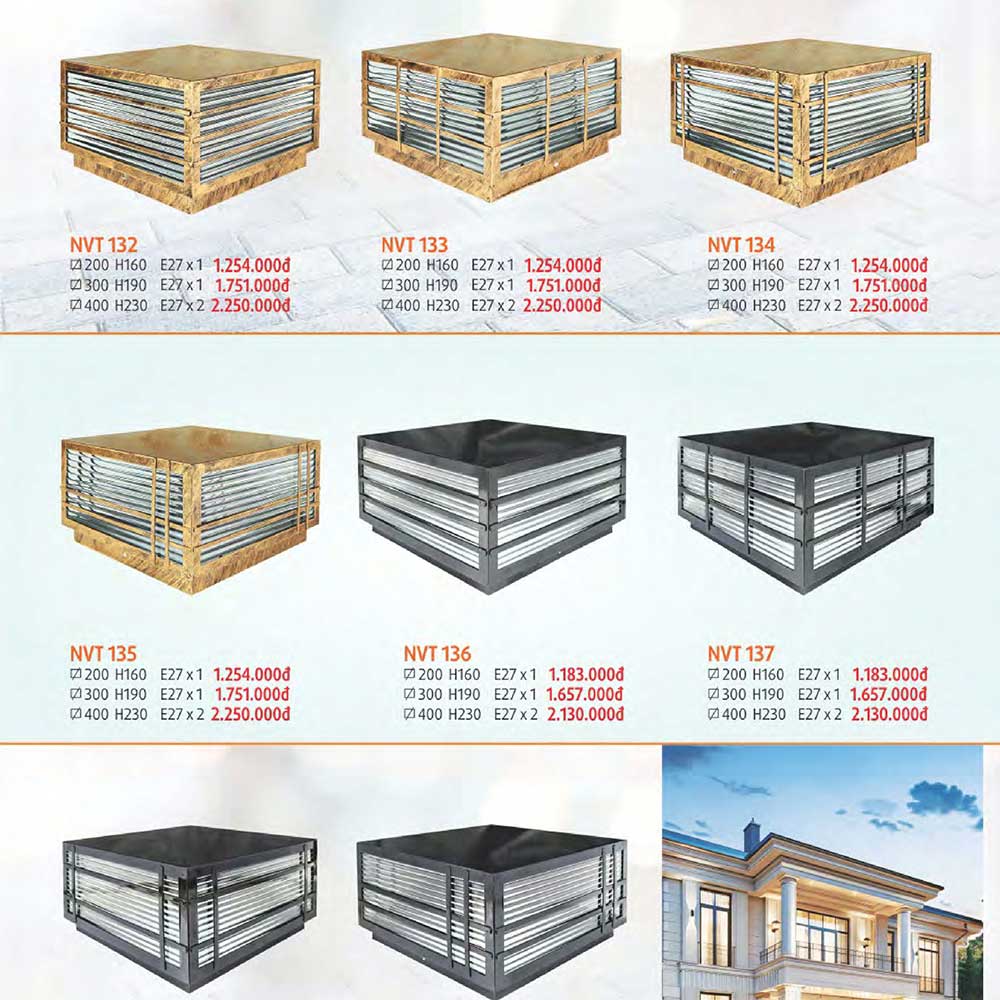 Đèn Trụ Cổng vuông NVT 136 4 den-tru-cong-vuong-cao-cap