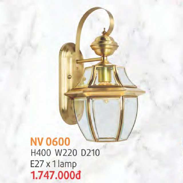 Đèn tường đồng NV 0600 1 den-tuong-dong-nv-0600