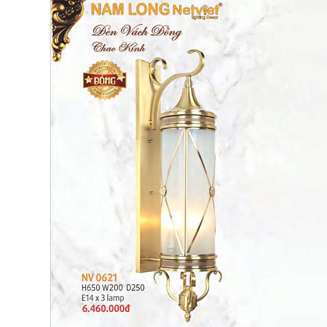 Đèn tường đồng NV 0621 1 den-tuong-dong-nv-0621
