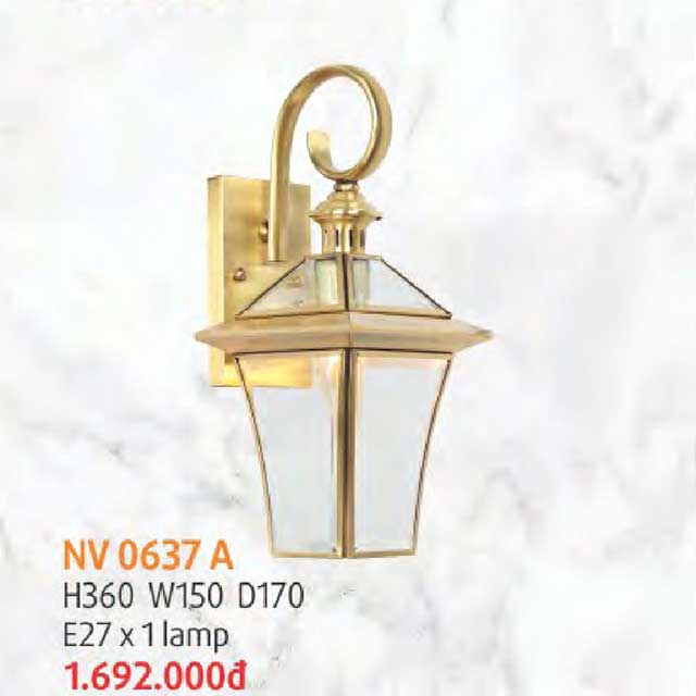 Đèn tường đồng NV 0640 A 3 den-tuong-dong-nv-0637-a