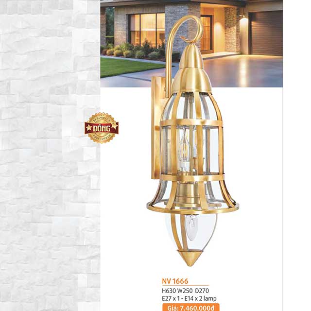 Đèn tường đồng NV 1666 1 den-tuong-dong-nv-1666