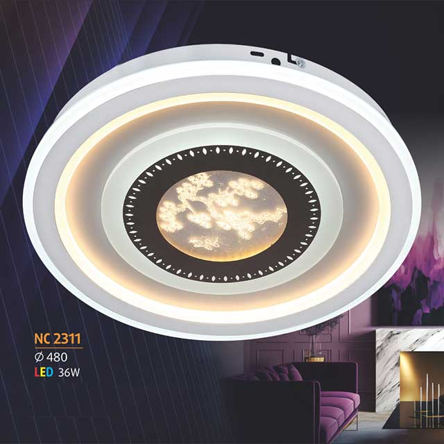 Đèn Mâm Mica ốp trần NC 2311 1 den-mam-mica-op-tran-nc-2311