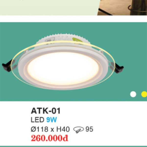 Đèn âm trần kiếng tròn ATK-02 12W 2 den-am-tran-kieng-tron-atk-01-9w